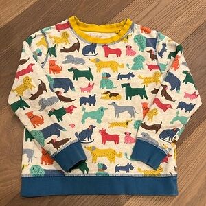 Mini Boden colorful dog Sweatshirt